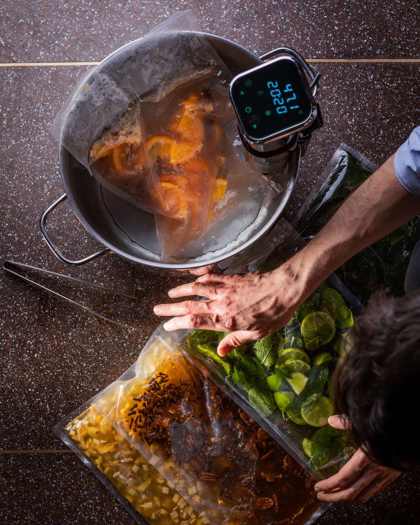 Preparazione sous-vide di infusi